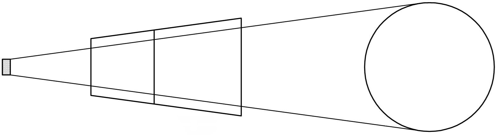 Beam geometry diagram